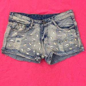 Jeans shorts Studded/shredded x-small